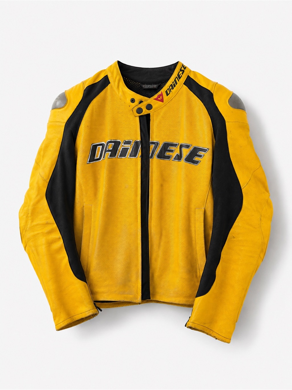 Dainese Yellow Men's Motorcycle Racing Jacket - 50